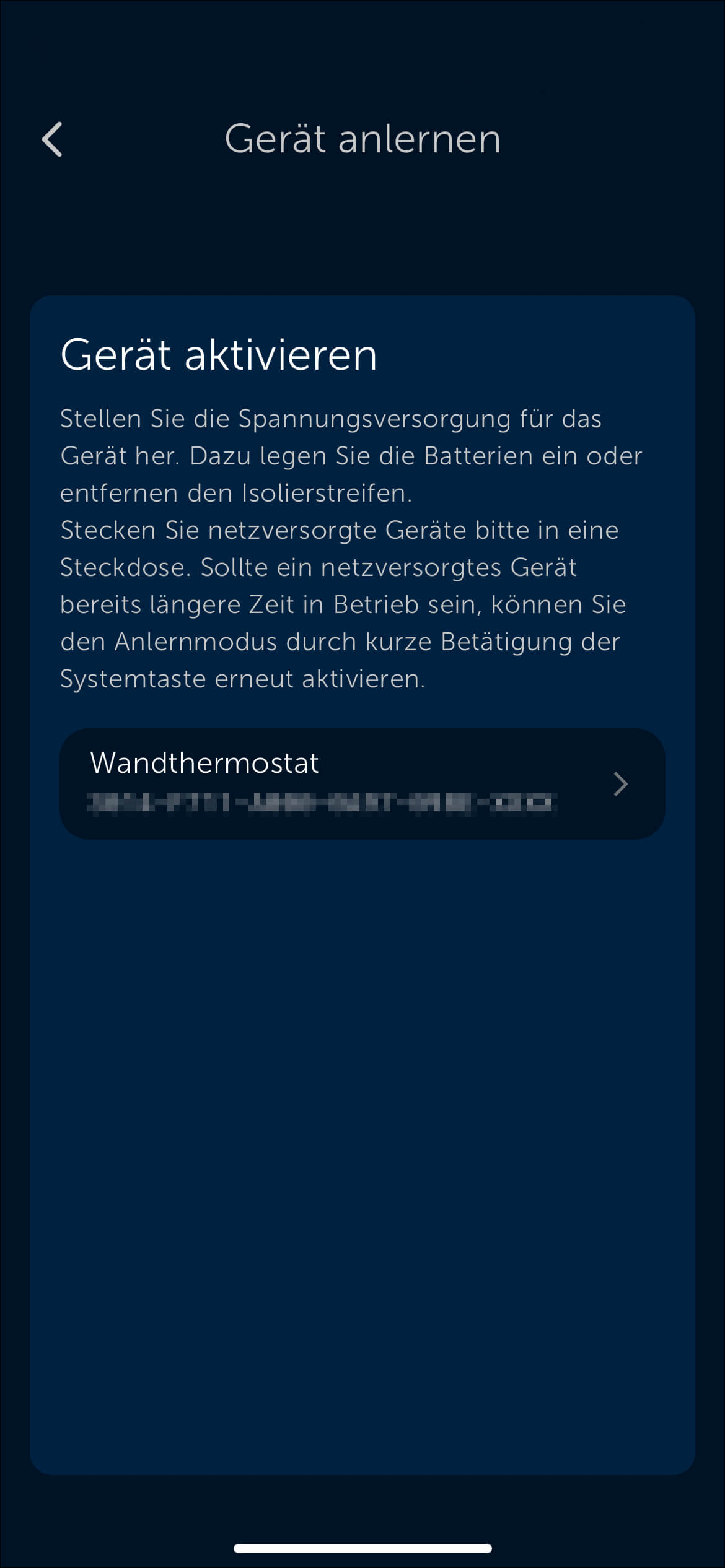 Bild 22: Das Gerät kann nun in der Homematic IP App Installiert werden. Klicken Sie auf „Mehr“ und danach auf „Gerät anlernen“. Scannen Sie den QR-Code oder geben Sie die letzten vier Ziffern der Gerätenummer ein.