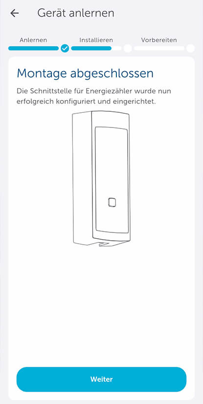 Bild 10: Mit „Weiter“ wird der letzte Menüpunkt bestätigt. Das darauffolgende Fenster  beendet den Einrichtungsassistenten.